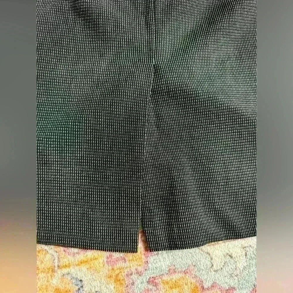 NWT Ann Taylor Skirt Womens 10 Black Knee Length Career Lined Slit A Line $89 - Picture 5 of 5